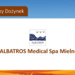 Albatros Medical Spa Mielno sponsorem Dożynek Gminnych 2025. Logo i tekst.