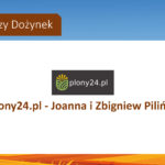 Logo sponsora Dożynek Gminnych 2025: Plony24.pl - Joanna i Zbigniew Pilińscy