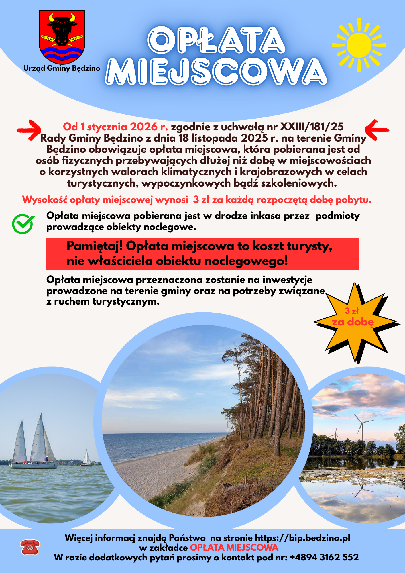 opłata miejscowa ulotka