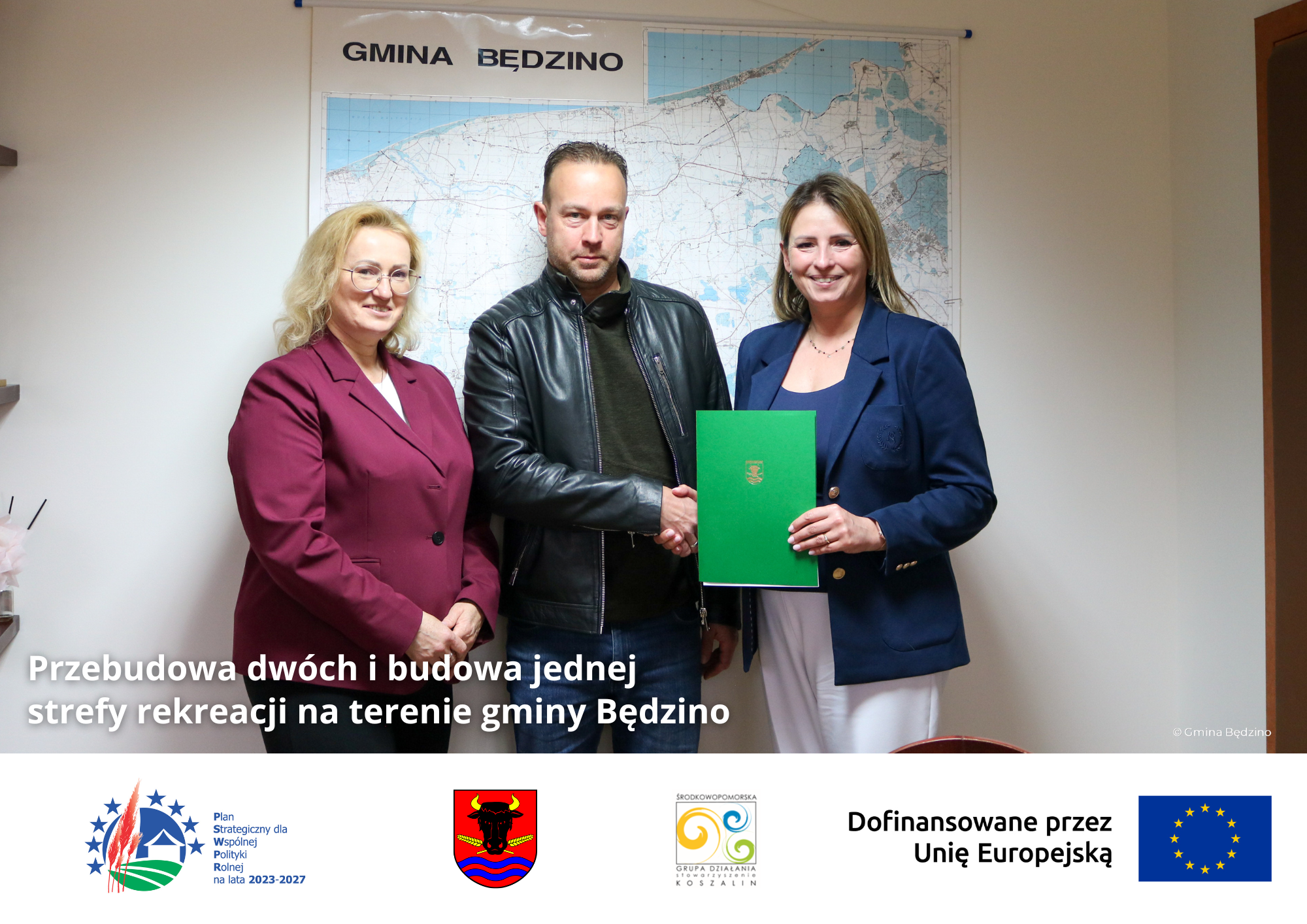 Przebudowa dwóch i budowa jednej strefy rekreacji na terenie gminy Będzino