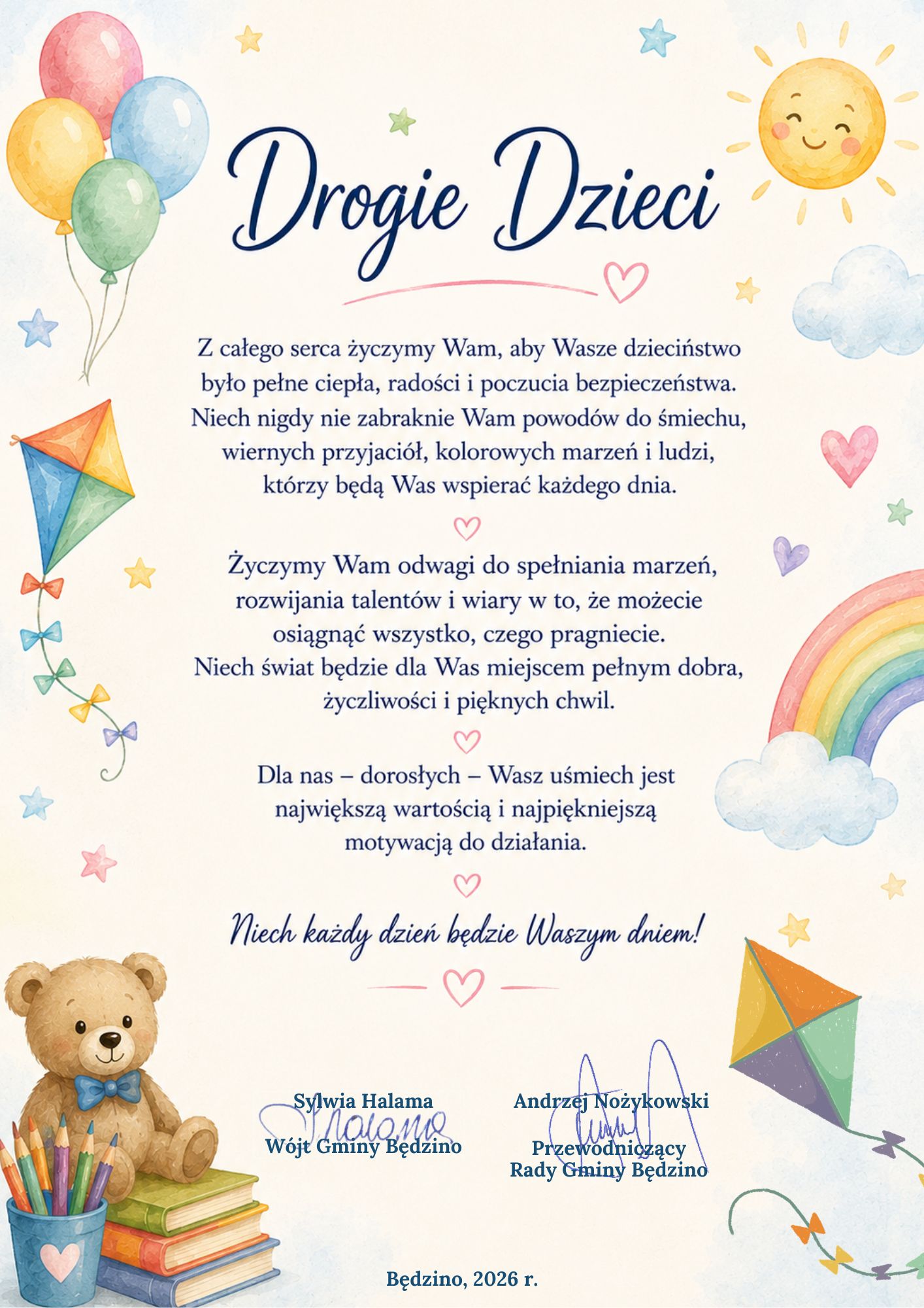 Życzenia z okazji Dnia Dziecka
