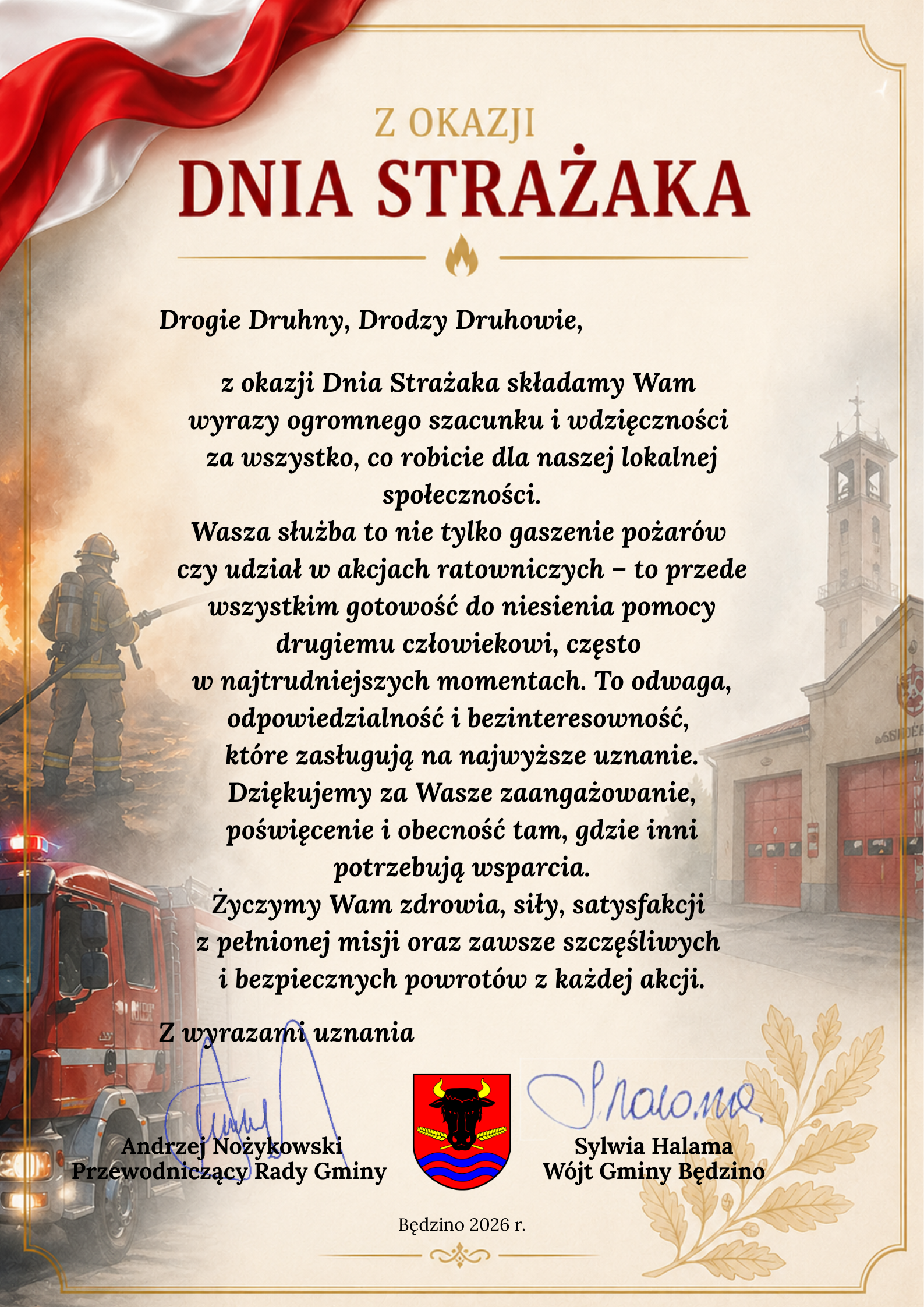 życzenia z okazji dnia strażaka