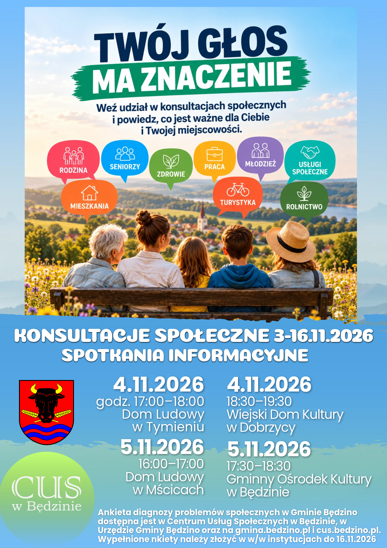 plakat konsultacje CUS